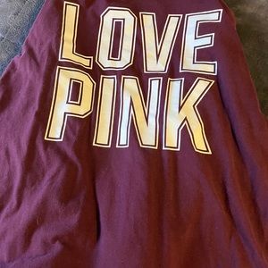 LOVE PINK LONG SLEEVE SIZE SMALL